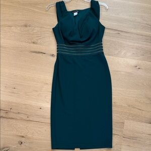 Elegant Teal Sleeveless Dress